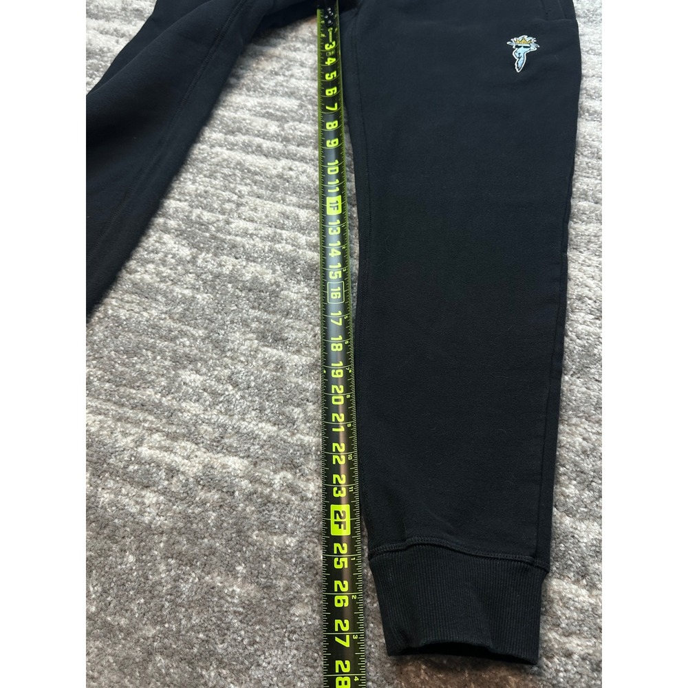GOAT USA Sweatpants Mens Small Black Logo Joggers Fleece - Picture 4 of 9